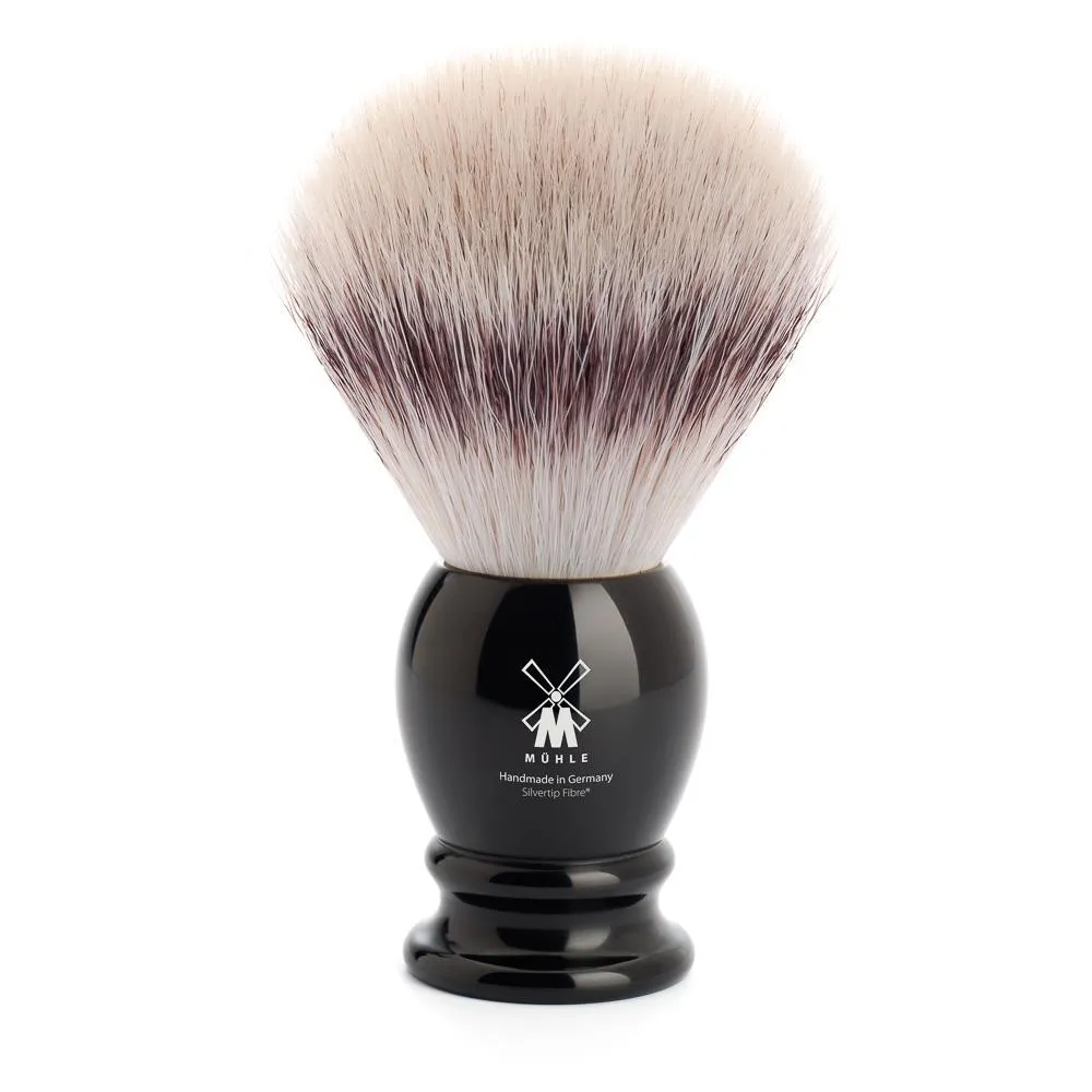 MÜHLE CLASSIC Shaving Brush, Silvertip Fibre, Black, Large